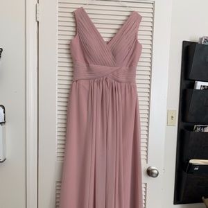 Dusty Rose Blush Bridesmaid Dress